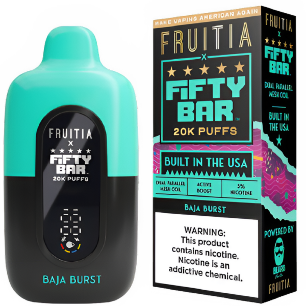 Baja Burst – Fifty Bar X Fruitia | 20K Puffs