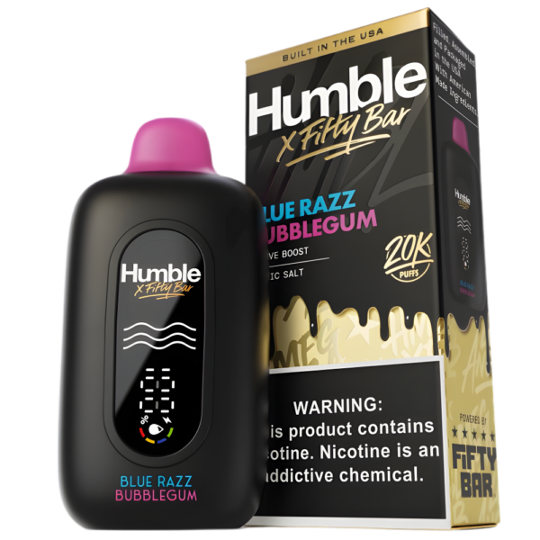 Blue Razz Bubblegum – Fifty Bar X Humble | 20K Puffs