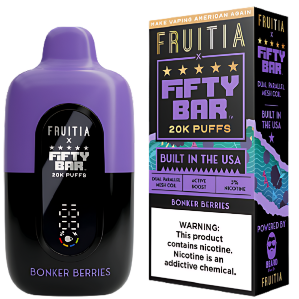 Bonker Berries – Fifty Bar X Fruitia | 20K Puffs