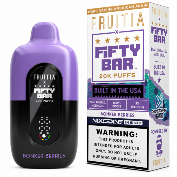 Bonker Berries – Fruitia Nixodine | 20K Puffs