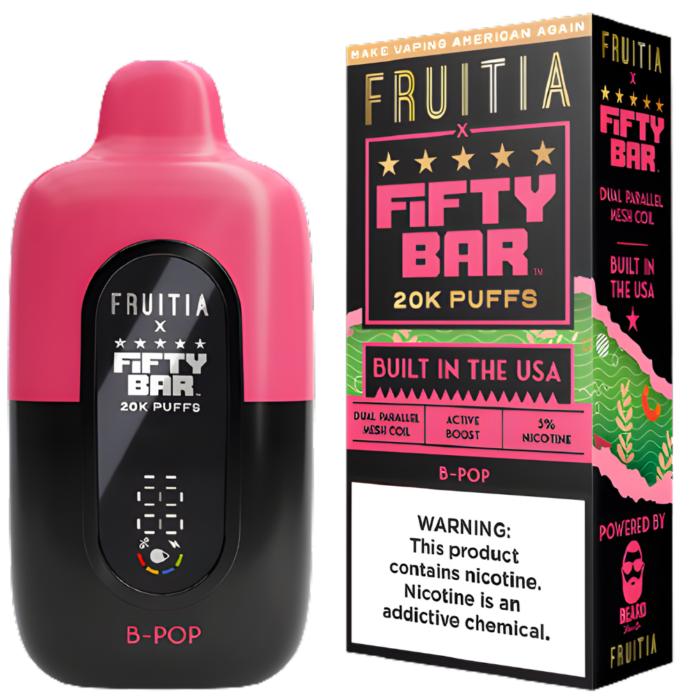 Berry Pop – Fifty Bar X Fruitia | 20K Puffs
