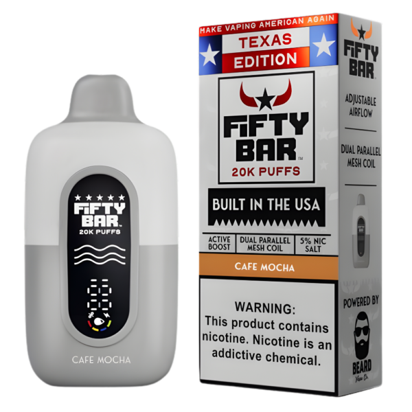 Cafe Mocha – Fifty Bar Texas Edition | 20K Puffs
