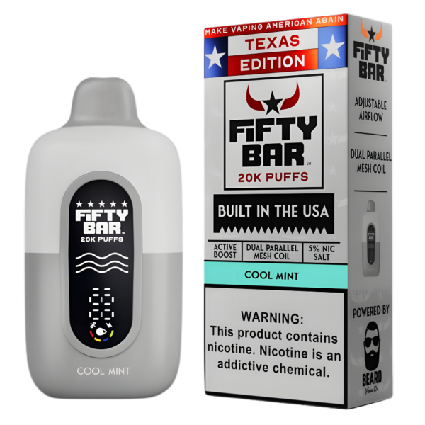 Cool Mint – Fifty Bar Texas Edition | 20K Puffs