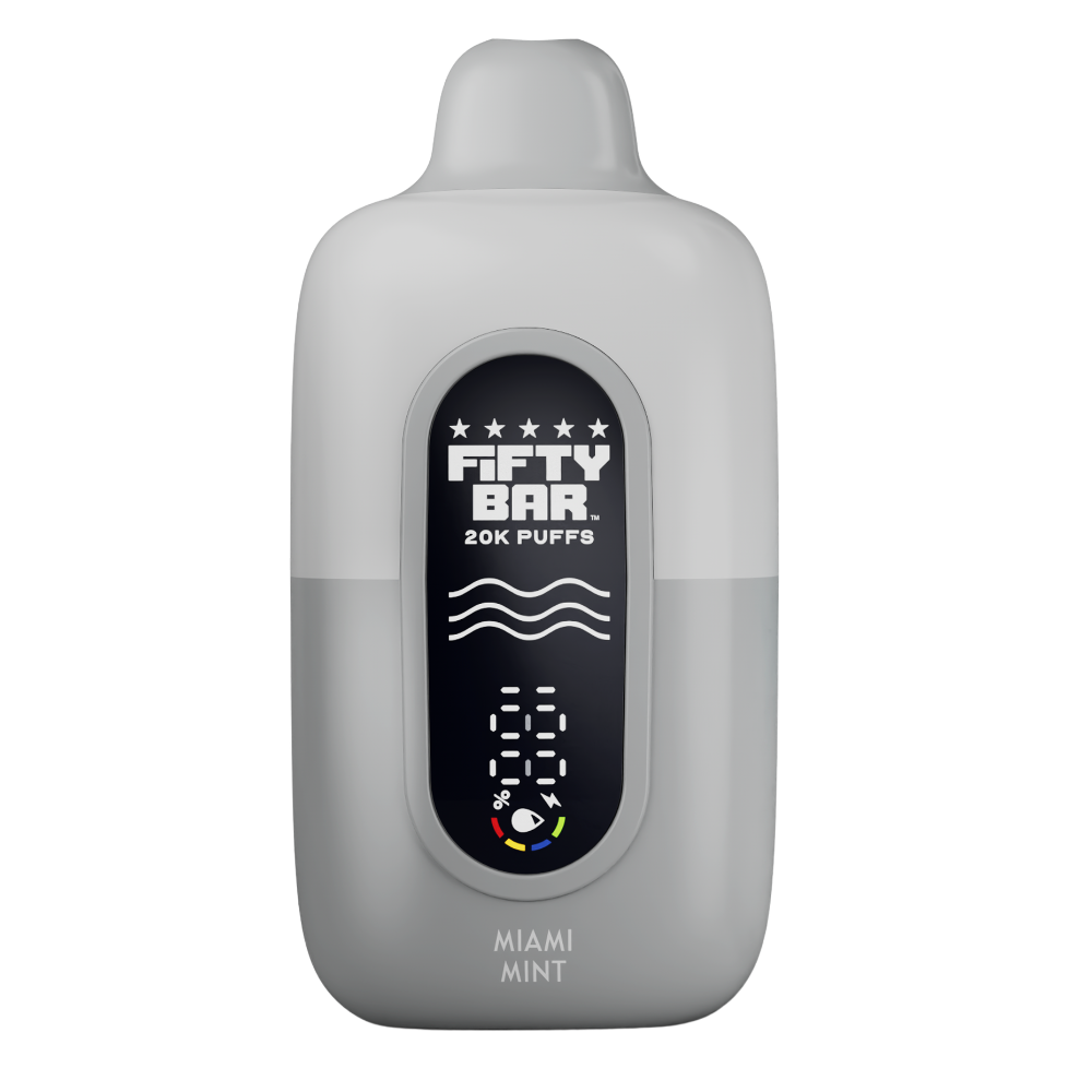 Miami Mint – Fifty Bar White Series | 20K Puffs - Image 2