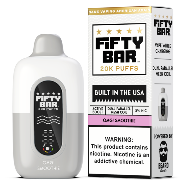 Frozen Orange Mango Pear – Fifty Bar White Series | 20K Puffs