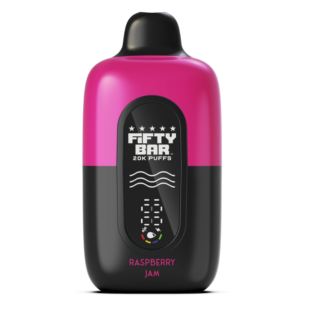 Raspberry Jam – Fifty Bar Black Series | 20K Puffs - Image 2