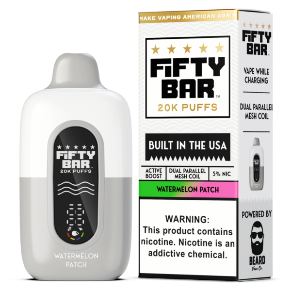 Frozen Watermelon – Fifty Bar White Series | 20K Puffs