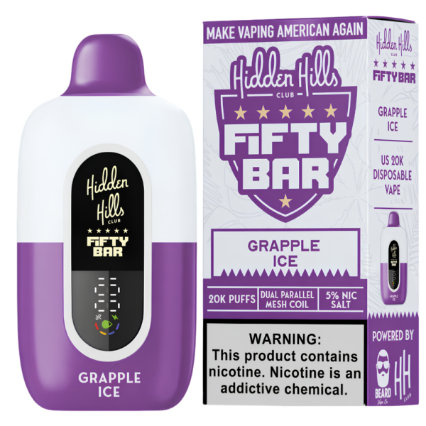 Grapple Ice – Hidden Hills X Fifty Bar | 20K Puffs
