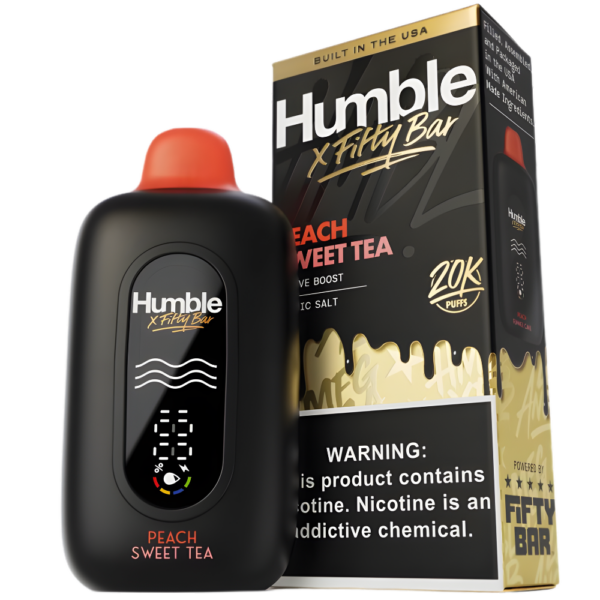 Peach Sweet Tea – Fifty Bar X Humble | 20K Puffs