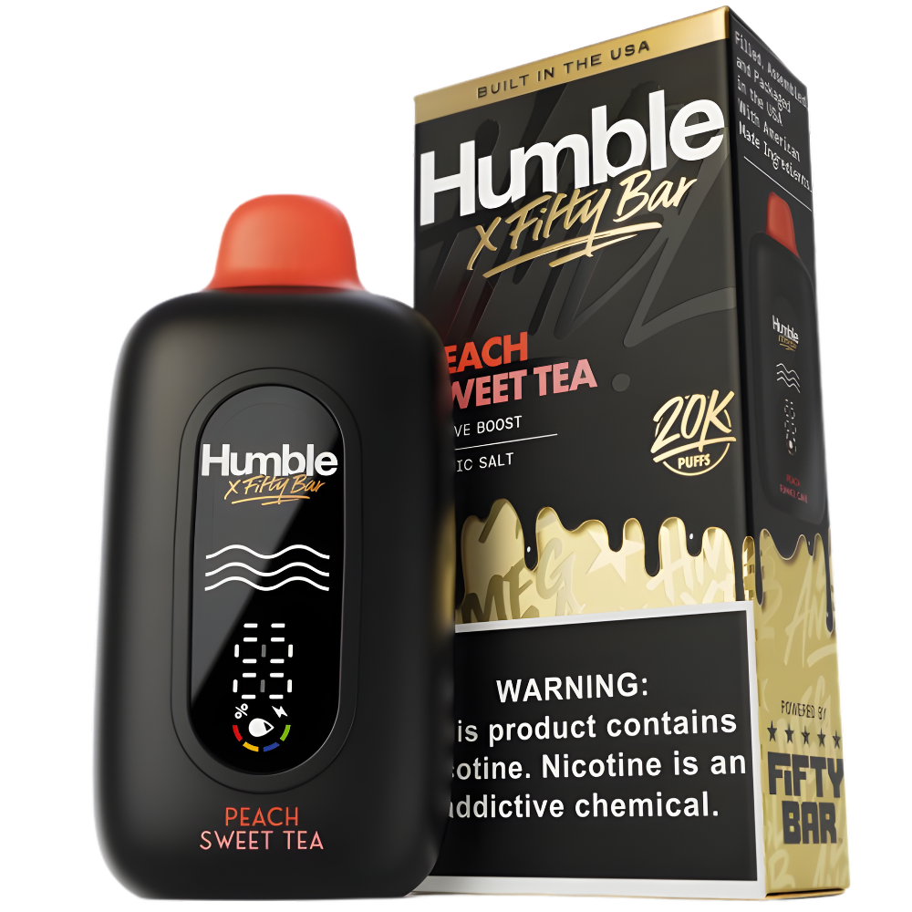 Peach Sweet Tea – Fifty Bar X Humble | 20K Puffs