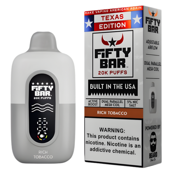 Rich Tobacco – Fifty Bar Texas Edition | 20K Puffs