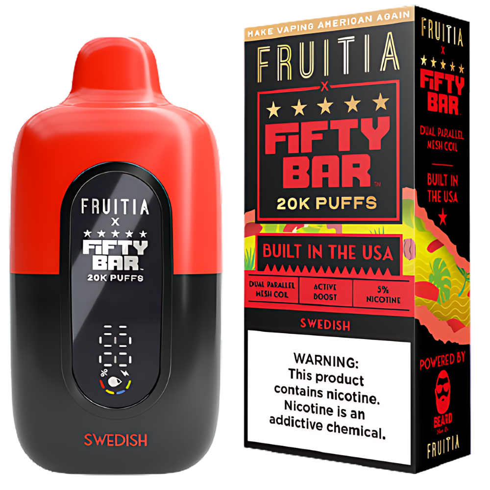 Swedish – Fifty Bar X Fruitia | 20K Puffs